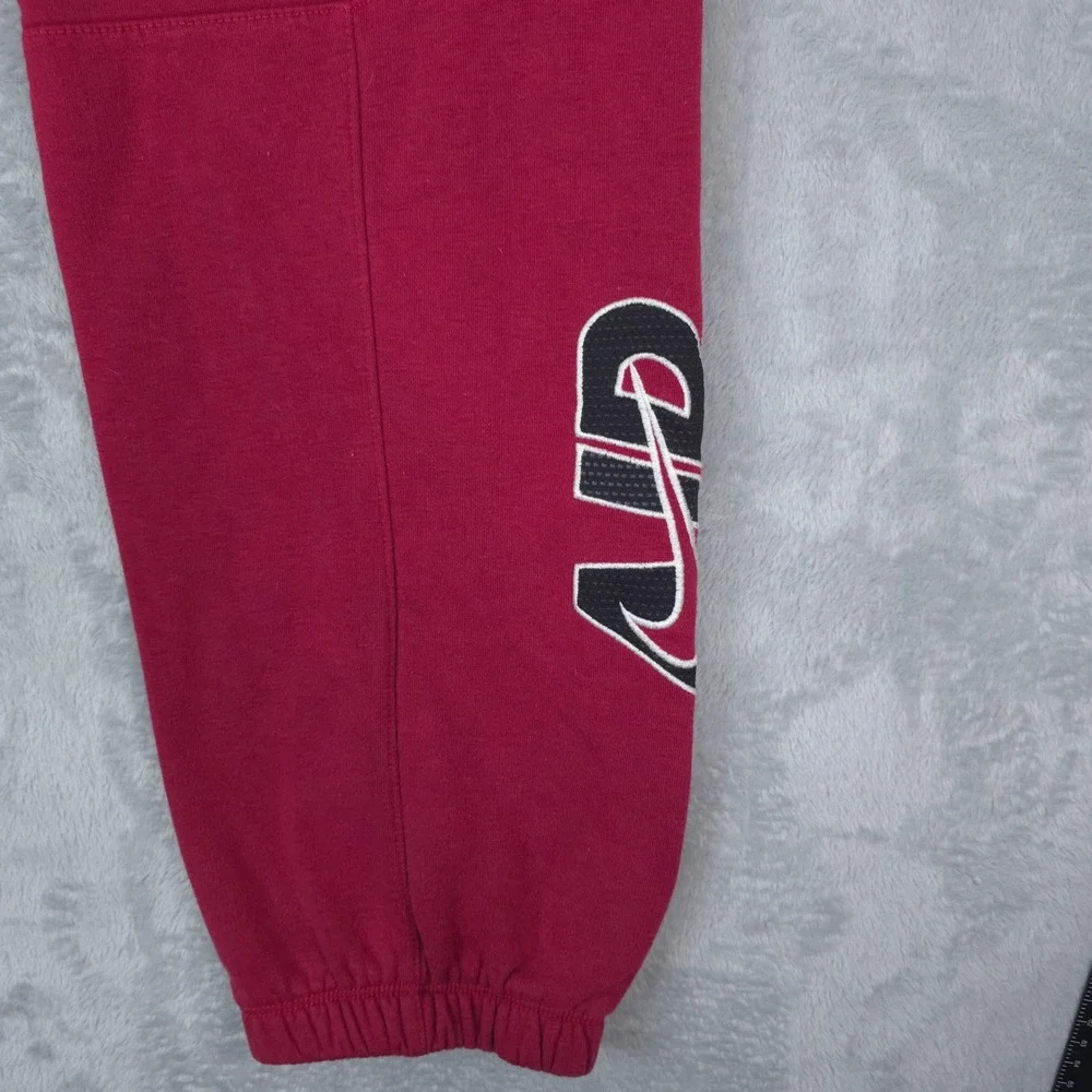 Nike Air Sweatpants Mens Large Tall Red Joggers DM6061-010 Cotton Fleece‎ Pants